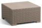 Комплект пластиковой мебели Keter California 3 seater set пластик с имитацией плетения капучино, песочный Фото 9