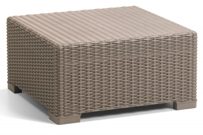 Комплект пластиковой мебели Keter California 3 seater set пластик с имитацией плетения капучино, песочный Фото 9