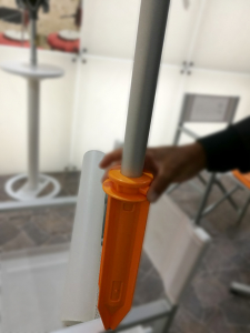 Крепление для установки зонта в грунт Magnani Tube For Planting пластик белый Фото 2