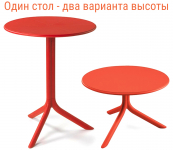 Стол пластиковый обеденный Spritz + Spritz Mini