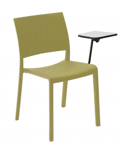 Стул пластиковый со столиком Resol Fiona chair conventions стеклопластик оливковый Фото 1