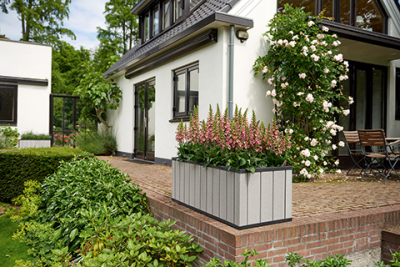 Кашпо-грядка пластиковое Keter Sequoia Duotech  Large полипропилен коричневато-серы Фото 8