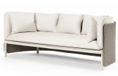 Диван плетеный с подушками Ethimo Esedra алюминий, искусственный ротанг, акрил песочный, белый Фото 7