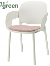 Кресло пластиковое с обивкой-thumbs-Фото1