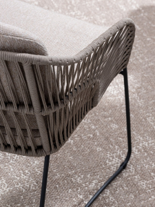 Кресло плетеное с подушками Garden Relax Carles сталь, роуп, олефин Фото 10