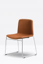 Стул с обивкой на полозьях PEDRALI Tweet сталь, ткань хромированный, оранжевый Фото 5