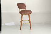 Кресло барное с обивкой Caris Nova граб, металл, ткань Фото 11