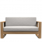 Диван двухместный с подушками JANUS et Cie Matisse Teak тик, акрил натуральный Фото 3