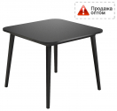 Стол обеденный деревянный Qeeboo X 90 алюминий, МДФ черный Фото 1