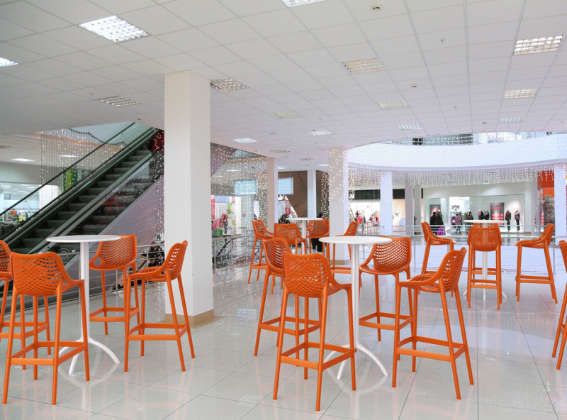 Стул пластиковый полубарный Air Bar 65