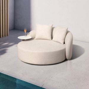 Лаунж-диван с подушками Grattoni Cosy алюминий, олефин конопляный Фото 5