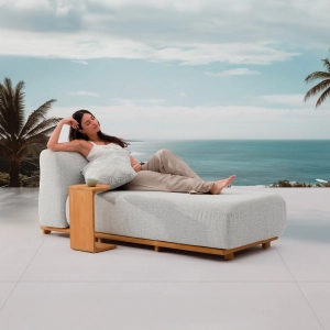 Столик деревянный для лежака Grattoni Rule Teak тик натуральный Фото 3