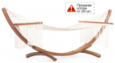 Гамак деревянный плетеный WArt Gondol ироко, роуп Фото 1