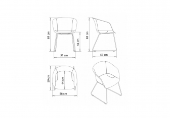 Кресло пластиковое на полозьях-thumbs-Фото3