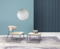 Пуф с обивкой Scab Design Lisa Lounge Pouf сталь, вельвет антрацит, слоновая кость Фото 6