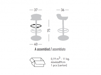 Стул пластиковый барный-thumbs-Фото3