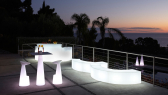 Табурет пластиковый барный светящийся Voila Lighting