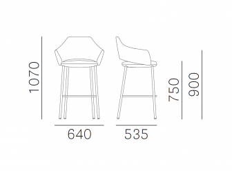 Кресло барное с обивкой-thumbs-Фото3