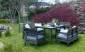 Комплект пластиковой мебели Keter Delano set with Lima table 160 полипропилен графит, серый Фото 6