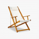 Кресло-шезлонг деревянное складное Tagliamento Mini ироко Фото 4