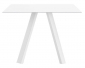 Стол обеденный PEDRALI Arki-Table Outdoor сталь, компакт-ламинат HPL белый Фото 1