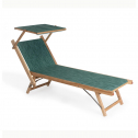 Шезлонг-лежак текстиленовый Magnani Apollo ясень, текстилен Фото 16