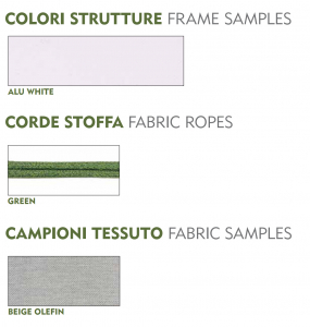 Комплект плетеной мебели Grattoni Como алюминий, роуп, олефин белый, зеленый, бежевый Фото 3