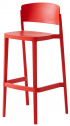 Стул пластиковый барный Gaber Abuela Stool 77 технополимер красный Фото 1