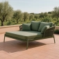 Лаунж-диван плетеный с подушками Grattoni Tropea алюминий, роуп, олефин зеленый Фото 4