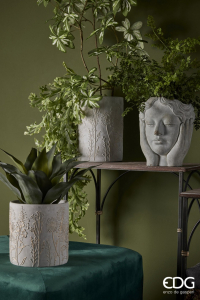 Ваза бетонная Даукус EDG Vase бетон серый Фото 2