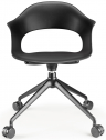 Кресло офисное пластиковое Scab Design Lady B алюминий, технополимер черный Фото 1