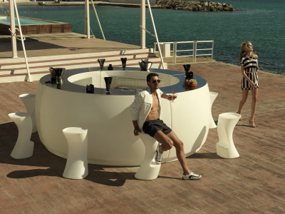 Стул пластиковый барный Vondom Noma Basic полиэтилен Фото 13