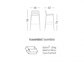 Стул металлический барный-thumbs-Фото3