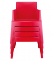 Кресло пластиковое Siesta Contract Box полипропилен красный Фото 6