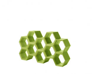Стеллаж пластиковый книжный Hexa Standard