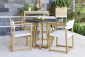 Стол деревянный обеденный Giardino Di Legno Emily тик, сланец Фото 6