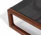 Шезлонг-лежак деревянный GARDENIUS Deep Textile ироко, текстилен Фото 3