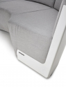 Диван трехместный мягкий Extremis Kosmos алюминий, sunbrella белый, серый Фото 5