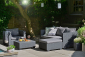 Диван пластиковый плетеный с подушкой Keter Salta 3 Seater Sofa пластик с имитацией плетения графит Фото 5
