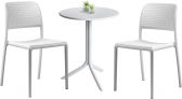 Комплект пластиковой мебели Nardi Step Bora Bistrot стеклопластик белый Фото 1