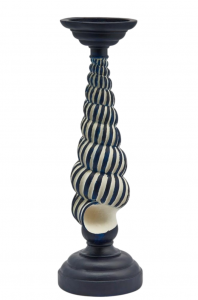 Подсвечник Ракушка EDG Candle Holder белый, синий Фото 1