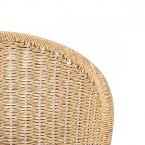 Стул плетеный Grattoni Ocean алюминий, искусственный ротанг белый, натуральный Фото 6