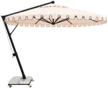 Зонт профессиональный Ø3.5 м THEUMBRELA SEMSIYE EVI Banana алюминий, акрил черный, натуральный, черный Фото 8