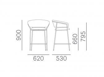 Кресло полубарное с обивкой-thumbs-Фото3