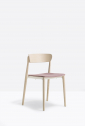 Стул деревянный с мягким сиденьем PEDRALI Nemea алюминий, ясень, фанера, ткань Фото 6