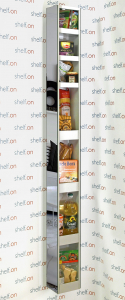Поворотный зеркальный шкаф Shelf.On Iglu Glossy металл черный Фото 5