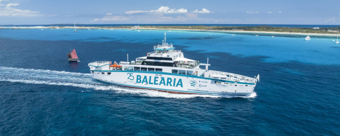 Cap de Barbaria Ferry, Паром Balearia, Испания