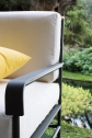 Кресло металлическое с подушками Unopiu Toscana железо, акрил графит, латте Фото 12