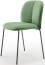 Стул с обивкой Scab Design Mentha Pop сталь, технополимер, ткань антрацит, зеленый Фото 2