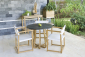 Стол деревянный обеденный Giardino Di Legno Emily тик, сланец Фото 7